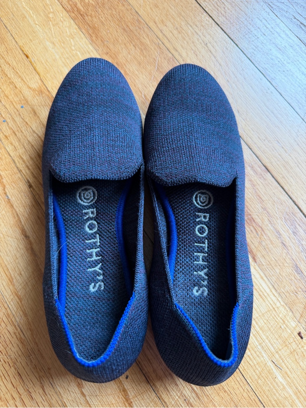 Rothy's The Loafer Navy Heather Multicolor Women's Size 5 Limited Edition OG - Picture 2 of 5